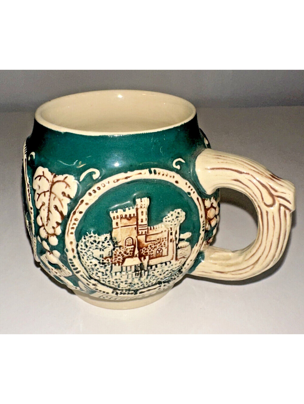 Vintage Marzi & Remy Green and Tan Mug  - Made in Germany - Replacement